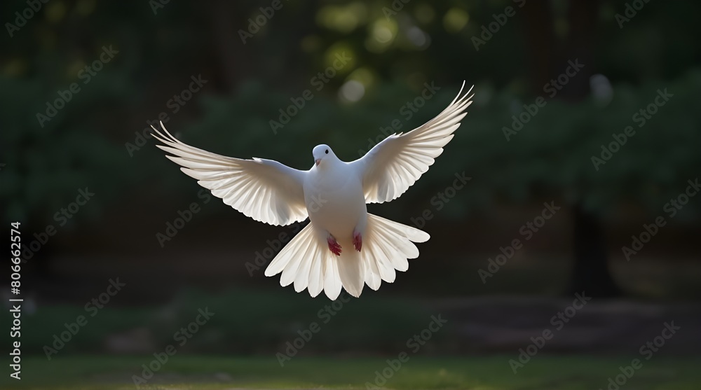 Obraz premium white dove couple