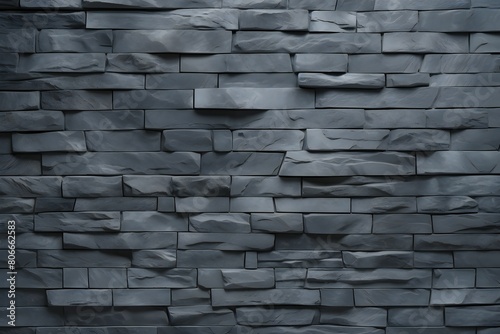 Background of brown-gray stone wall  . Pattern of slate wall texture and background    generated by AI  3D illustration