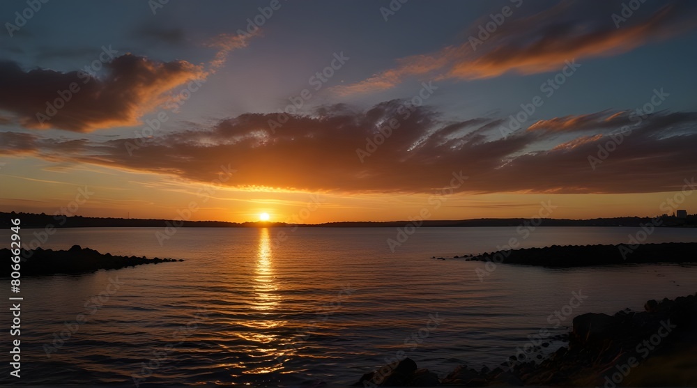Sunset panorama Sunset panorama