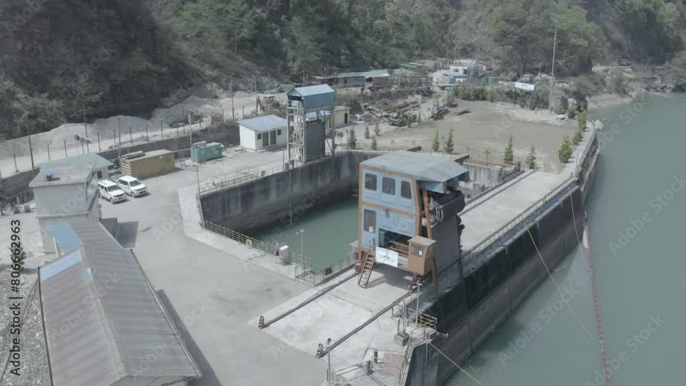 Explore the breathtaking views of Rudraprayag's hydro dam in India. High quality 4k footage Explore the breathtaking views of Rudraprayag's hydro dam in India. High quality 4k footage