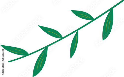 small green bamboo leaf