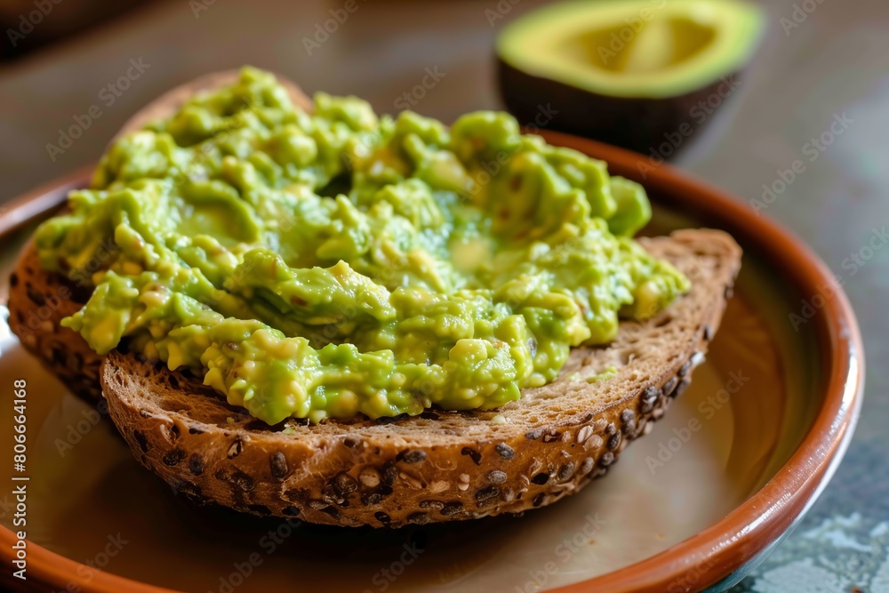 Avocado toast with fresh toppings Avocado toast with fresh toppings