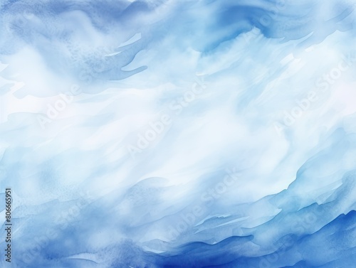 Indigo watercolor and white gradient abstract winter background light cold copy space design blank greeting form blank copyspace for design text photo 