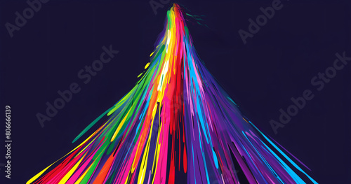 Colorful abstract light streaks background