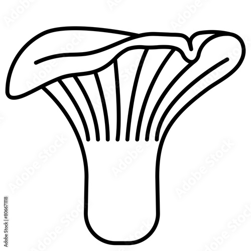 lobster mushroom line icon