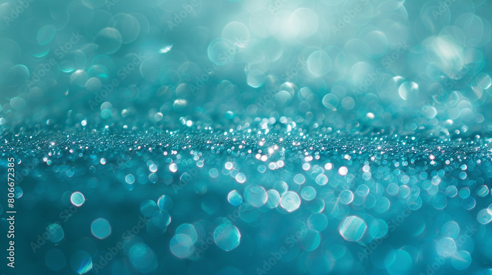 Turquoise glitter defocused twinkly lights, resembling a refreshing morning. Turquoise glitter defocused twinkly lights, resembling a refreshing morning.