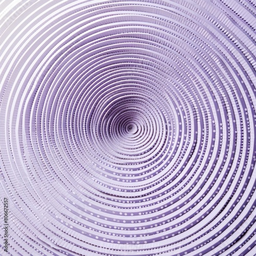 Lavender thin concentric rings or circles fading out background wallpaper banner flat lay top view from above on white background with copy space blank 