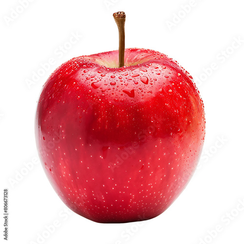Isolated Red Apple Set