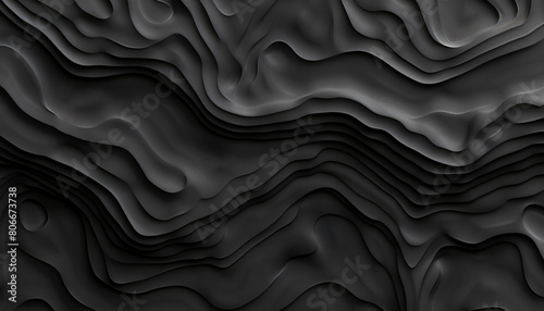 Dynamic monochrome image with a flowing wave pattern for modern backgrounds