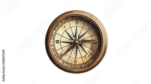 Realistic Compass on transparent background