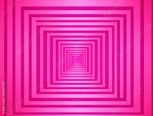 Magenta concentric gradient squares line pattern vector illustration for background  graphic  element  poster with copy space texture for display products 