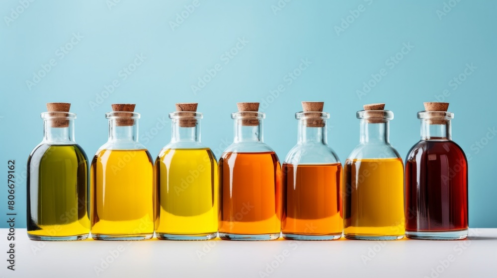 Different oil and vinegar bottles set Different oil and vinegar bottles set