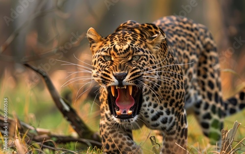 Capturing the Majesty of a Roaring Leopard, Generative ai.
