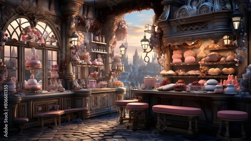 3d rendering of a fairy tale scene in a fairytale world