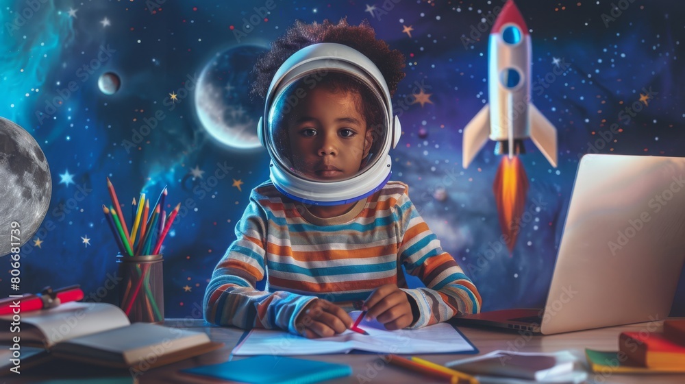 A Child's Cosmic Imagination at Play A Child's Cosmic Imagination at Play
