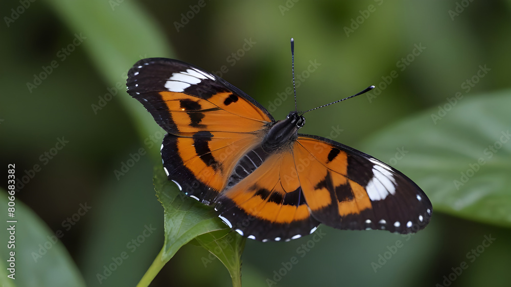 Fototapeta premium ismenius tiger butterfly heliconius ismenius