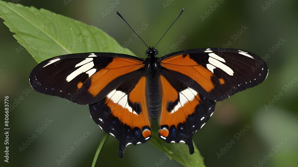Fototapeta premium ismenius tiger butterfly heliconius ismenius