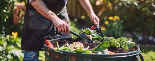 Close-up of hands planting seeds in soil, embodying growth, nurturing, and a return to nature.