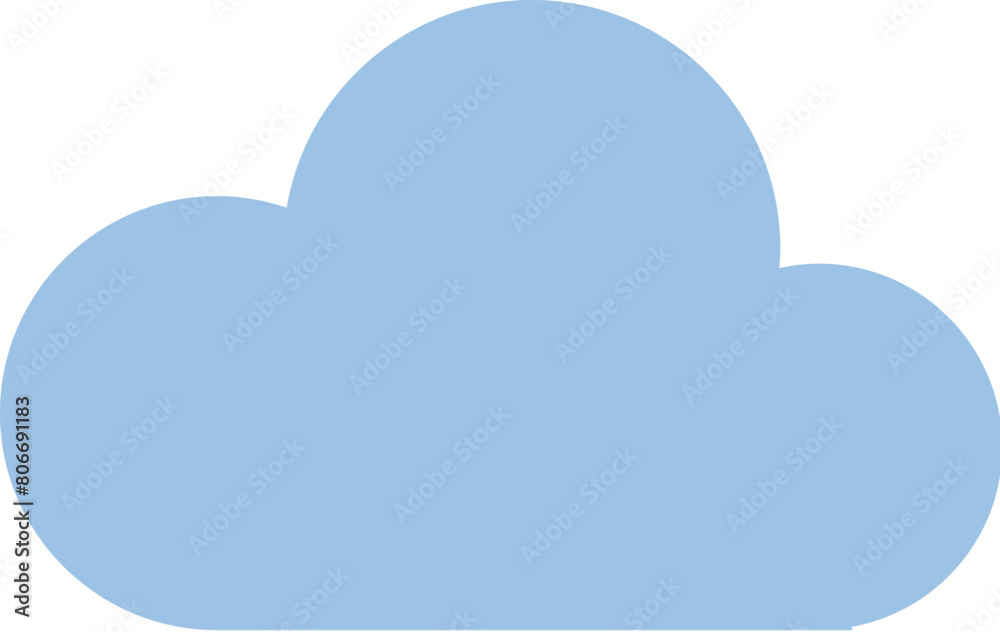 Cloud icon with flat design Cloud icon with flat design