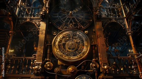 Gothic Steampunk Clock Tower Study