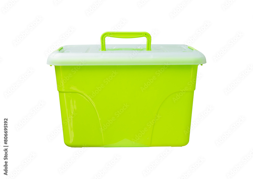 green plastic container isolated green plastic container isolated