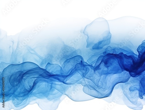 Navy Blue background abstract water ink wave, watercolor texture blue and white ocean wave web, mobile graphic resource for copy space text 