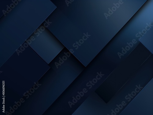 Navy Blue color square pattern on banner with shadow abstract navy blue geometric background with copy space modern minimal concept empty 