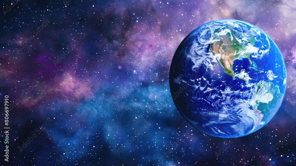 View of the American continent from outer space, surrounded by the awe-inspiring atmosphere. Ai Generated View of the American continent from outer space, surrounded by the awe-inspiring atmosphere. Ai Generated