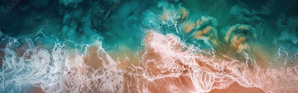 A close-up view of an iPhone with the ocean in the background, displaying a modern device against a natural seascape
