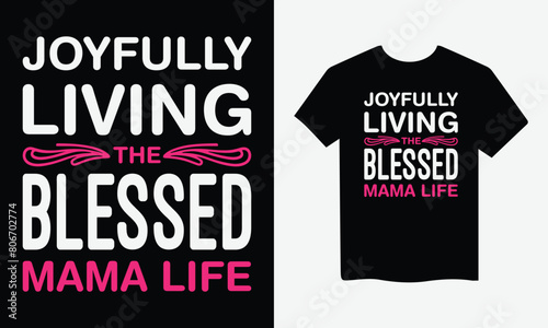 Mother's Day Typography Vector T-Shirt Design Template