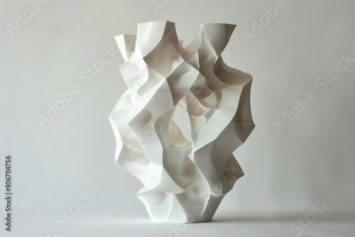 3D-printed sculpture that fragments and reassembles a familiar object in the cubist style photo