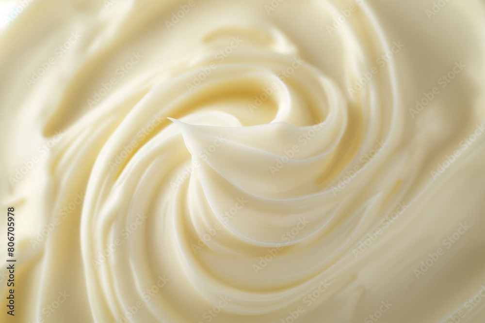 Close-up creamy swirl background with soft. Smooth. And velvety texture in white pastel color. Creating an elegant and soothing abstract wave pattern. Perfect for organic. Natural Close-up creamy swirl background with soft. Smooth. And velvety texture in white pastel color. Creating an elegant and soothing abstract wave pattern. Perfect for organic. Natural