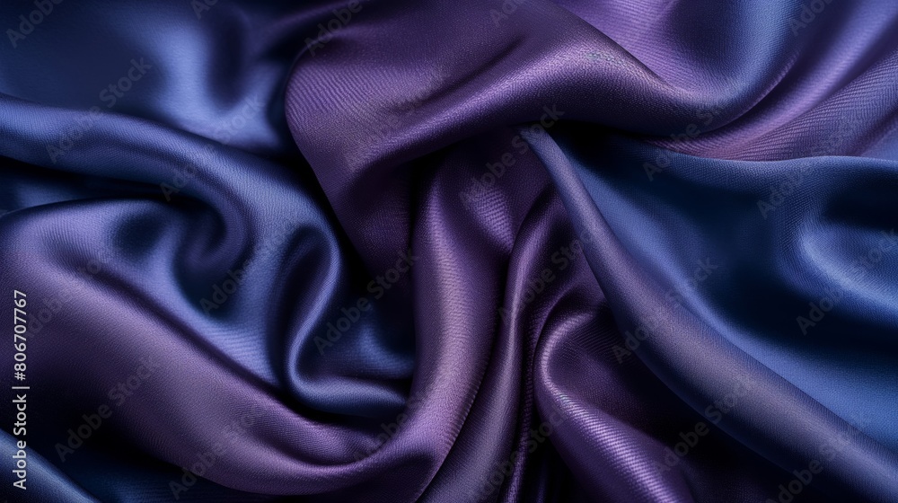 Obraz premium High-quality image showcasing the elegance of a textured satin fabric with a rich purple gradient