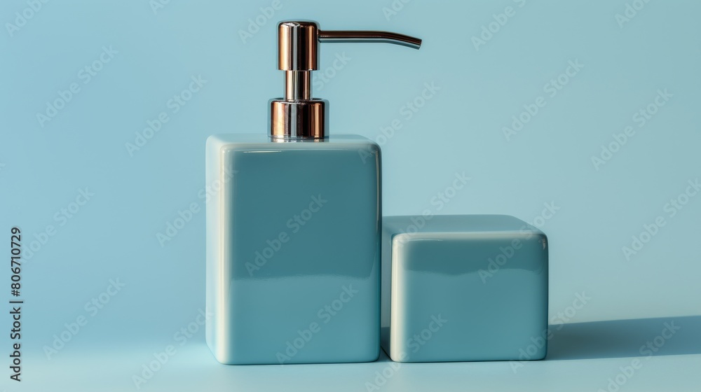 A soap dispenser with a soap dispenser on top, creating a mesmerizing loop of cleanliness A soap dispenser with a soap dispenser on top, creating a mesmerizing loop of cleanliness