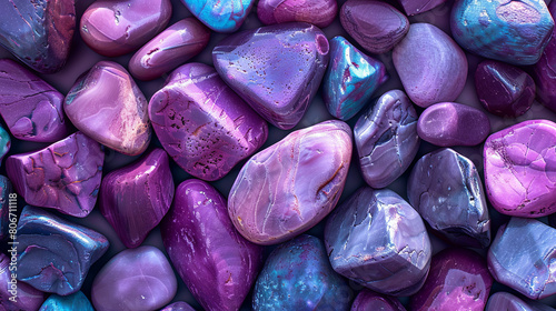 purple pebbles background