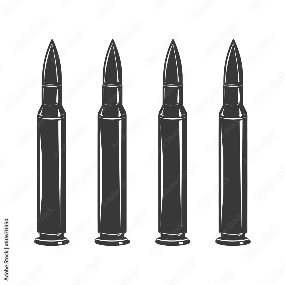Silhouette bullets black color only Silhouette bullets black color only