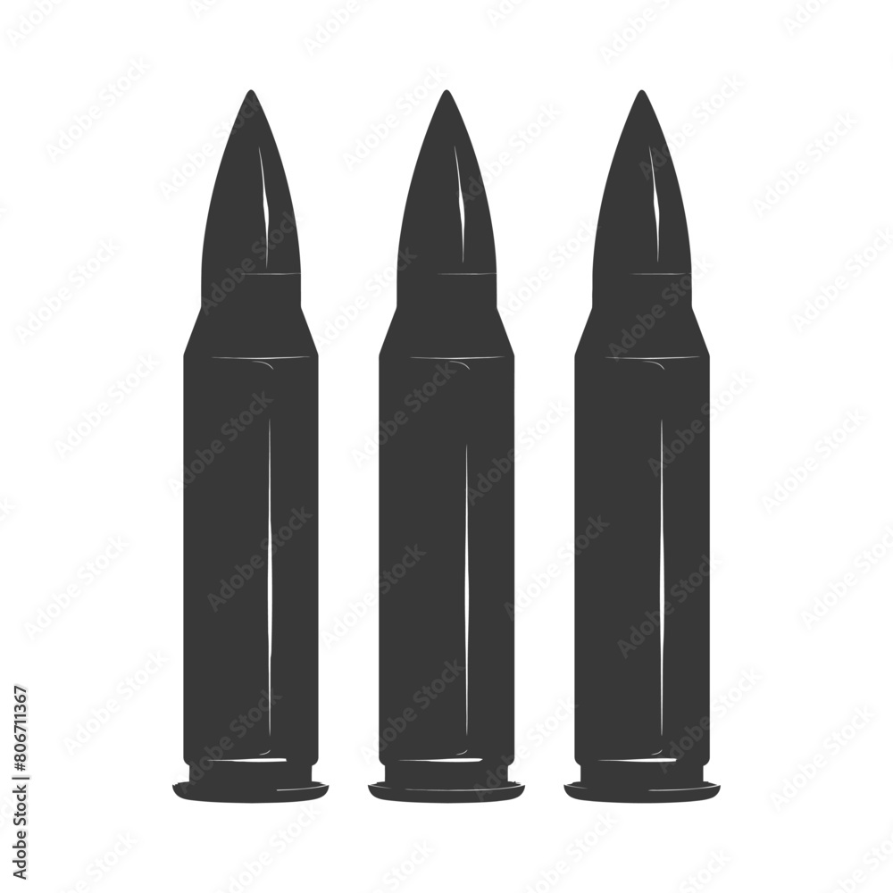 Silhouette bullets black color only Silhouette bullets black color only