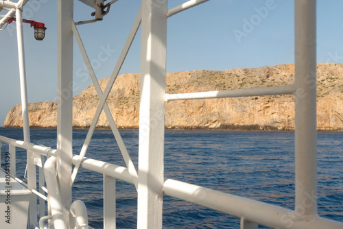 Greece, Crete, Balos seen from a cruise boat