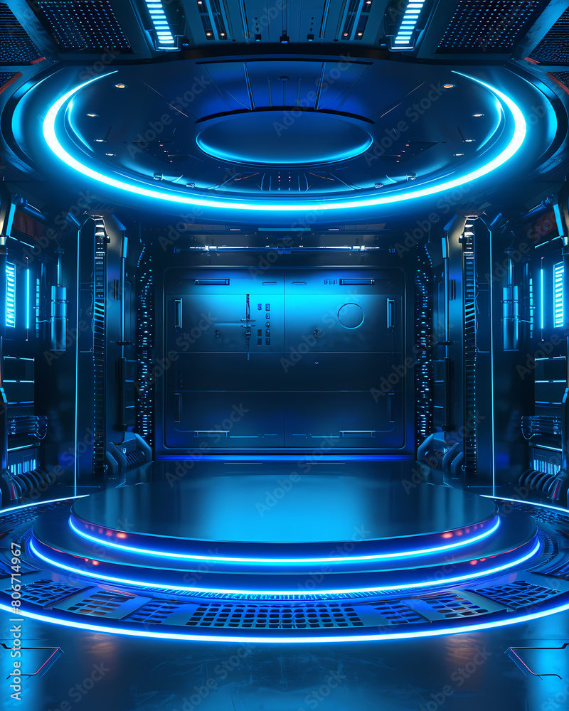 Obraz premium blue, technology, architecture, space, background