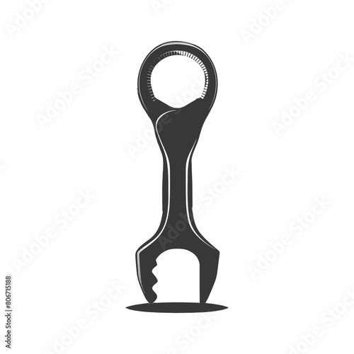 Silhouette bottle opener tool black color only