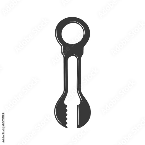 Silhouette bottle opener tool black color only