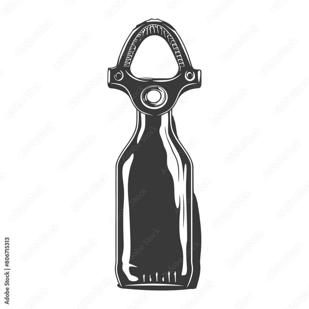 Silhouette bottle opener tool black color only Silhouette bottle opener tool black color only