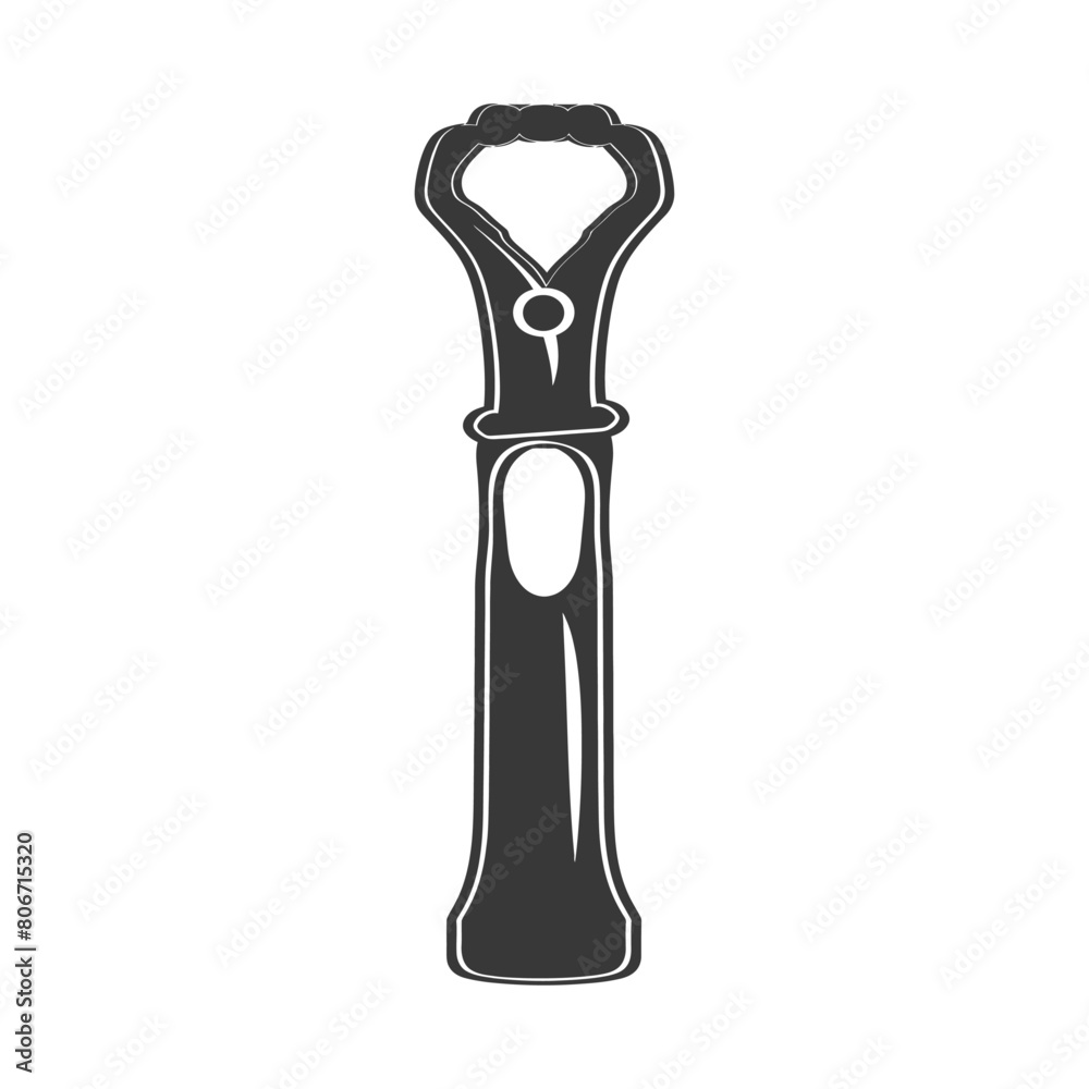 Silhouette bottle opener tool black color only Silhouette bottle opener tool black color only