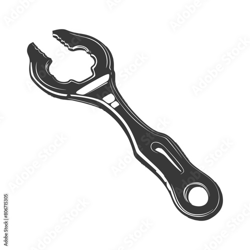 Silhouette bottle opener tool black color only