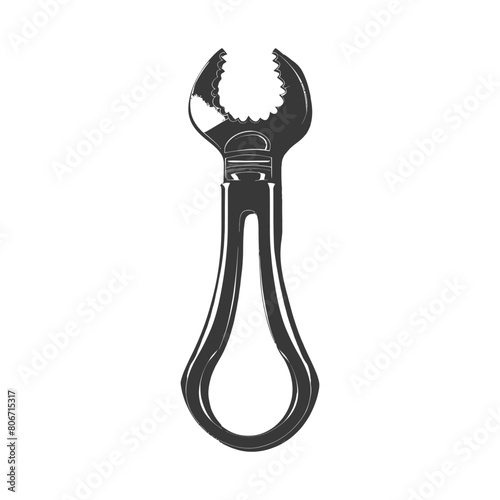 Silhouette bottle opener tool black color only
