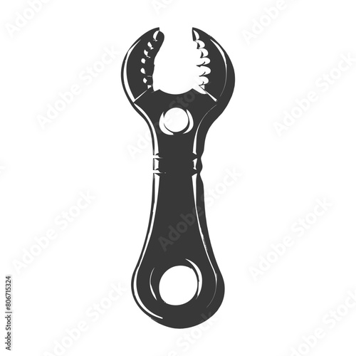 Silhouette bottle opener tool black color only