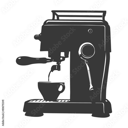 Silhouette Brewing coffee machine black color only