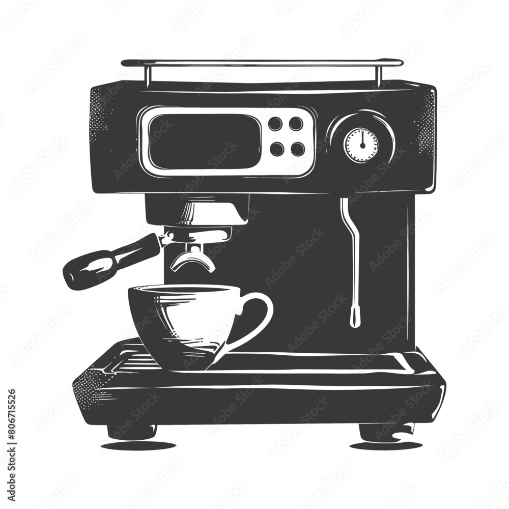Silhouette Brewing coffee machine black color only Silhouette Brewing coffee machine black color only