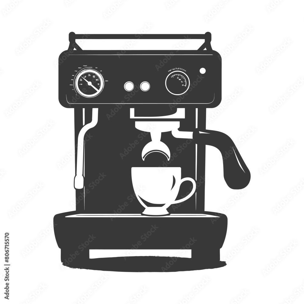 Silhouette Brewing coffee machine black color only