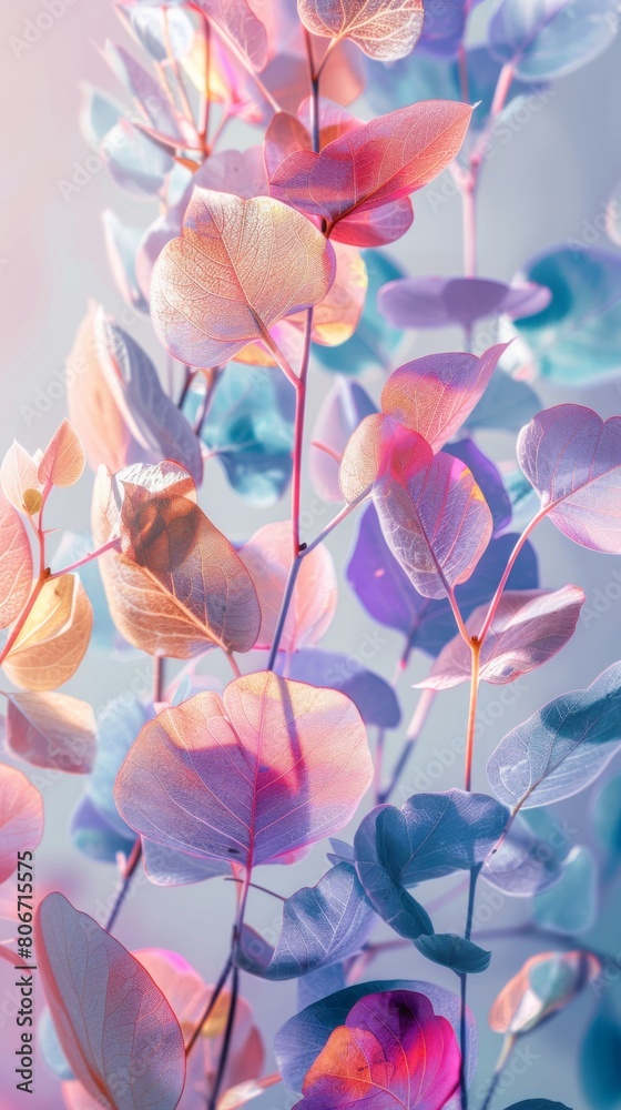 Detailed view of a cluster of colorful flowers in a botanical setting Detailed view of a cluster of colorful flowers in a botanical setting